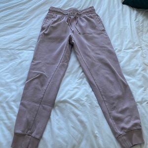 H&M Plush Dusty Rose Sweatpants (size s- relaxed fit)